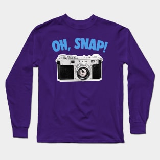 Oh Snap / Camera Geek Gift Design Long Sleeve T-Shirt